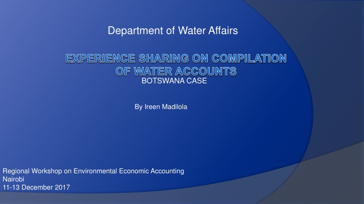 department of water affairs n.w