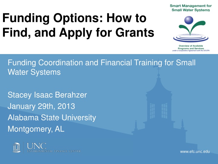 Funding Coordination for Small Water Systems