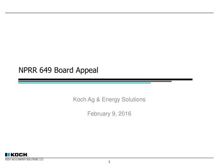NPRR 649 Board Appeal