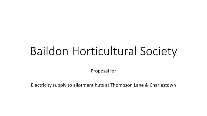 baildon horticultural society n.w