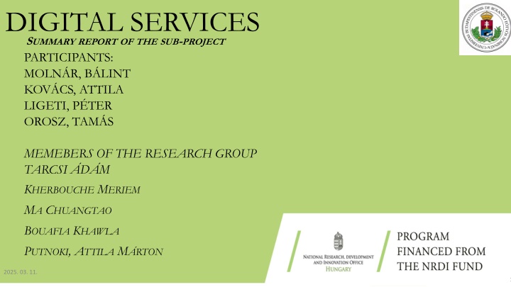 digital services s ummary report n.w