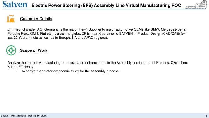 Electric Power Steering Assembly Line Enhancements