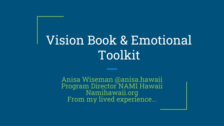 vision book emotional toolkit n.w