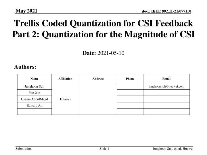 may 2021 trellis coded quantization n.w
