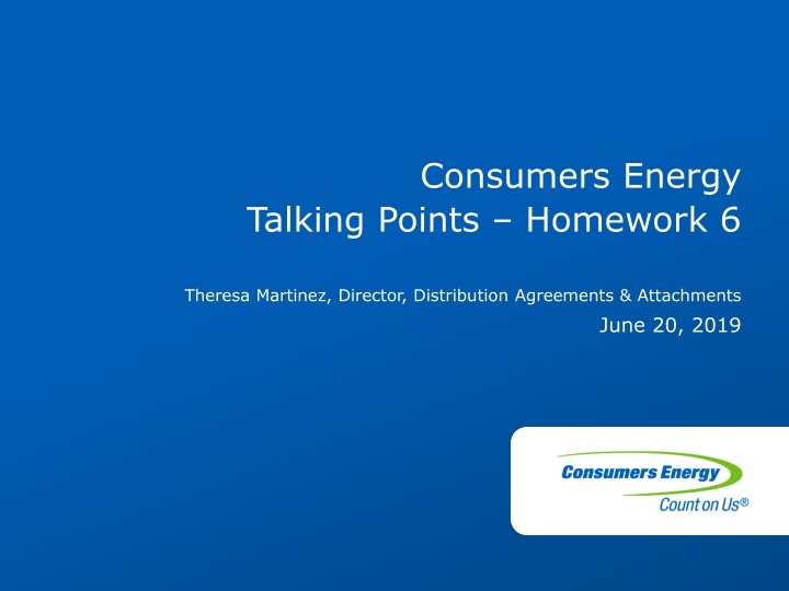 consumers energy talking points homework 6 n.w