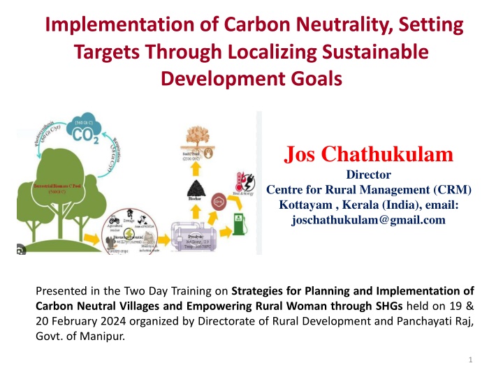 implementation of carbon neutrality setting n.w