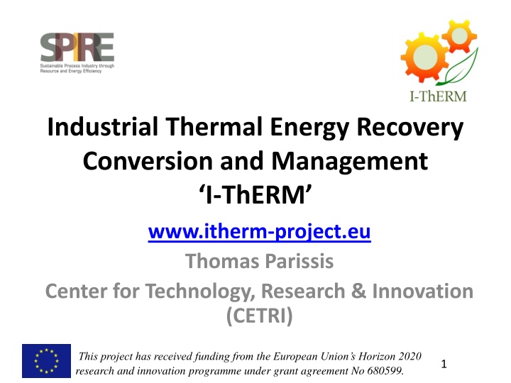 Industrial Thermal Energy Recovery, Conversion, and Management