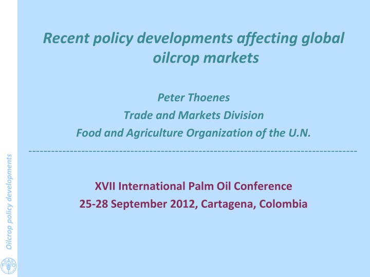 recent policy developments affecting global n.w