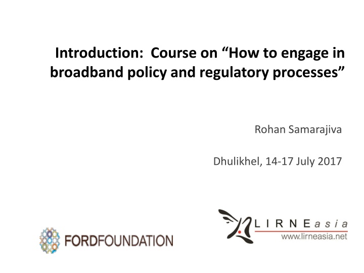introduction course on how to engage in broadband n.w