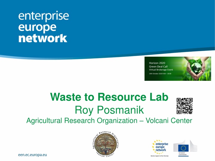 waste to resource lab roy posmanik agricultural n.w