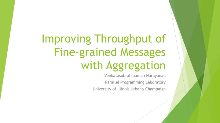 improving throughput of fine grained messages n.w