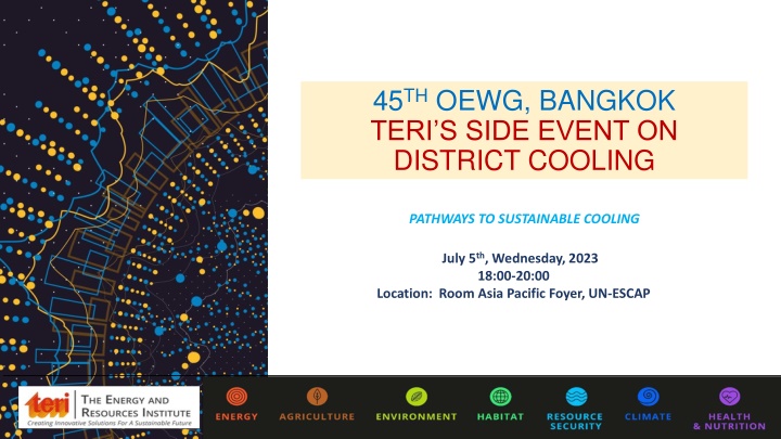 Bangkok Teris Side Event on District Cooling Pathways to Sustainable Cooling