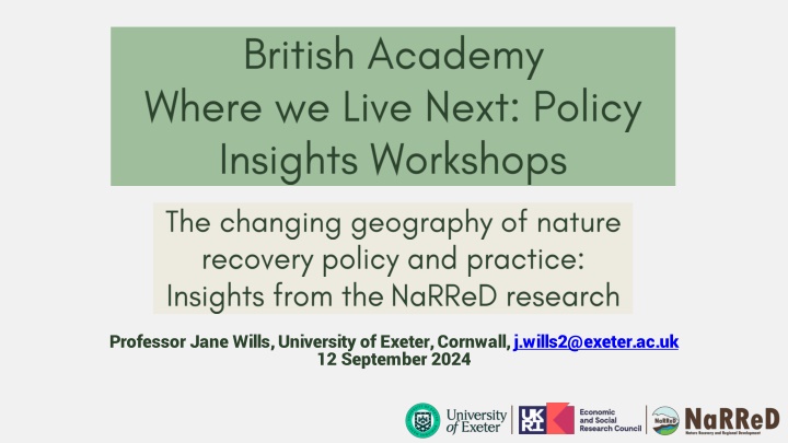 professor jane wills university of exeter n.w