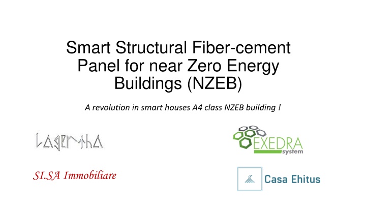 Smart Structural Fiber-cement Panel for Near Zero Energy Buildings: A Revolution in Smart Houses