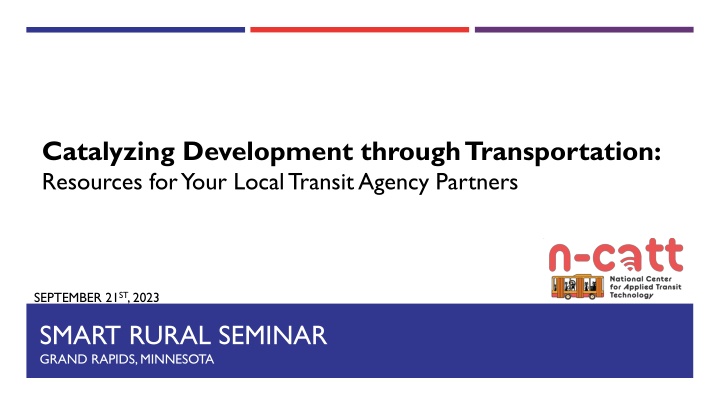 Catalyzing Development through Transportation Resources