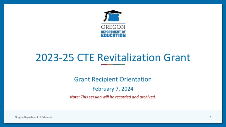 2023 25 cte revitalization grant n.w