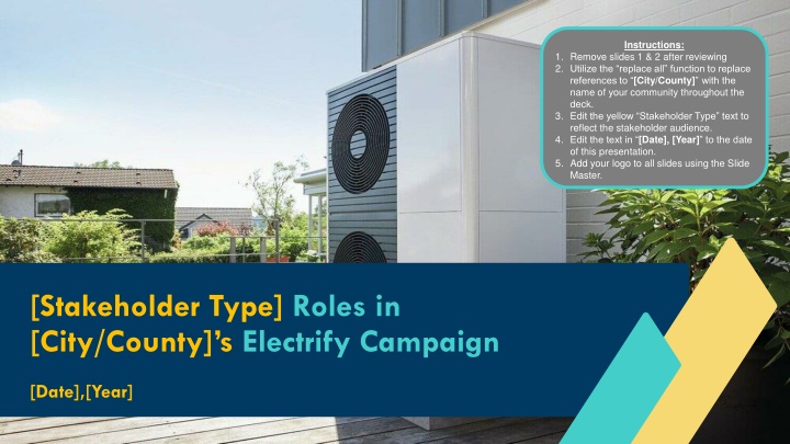 Electrify Campaign Stakeholder Roles