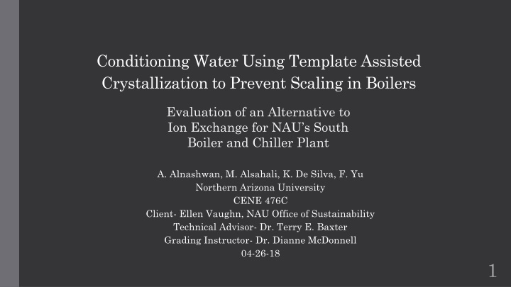 conditioning water using template assisted n.w