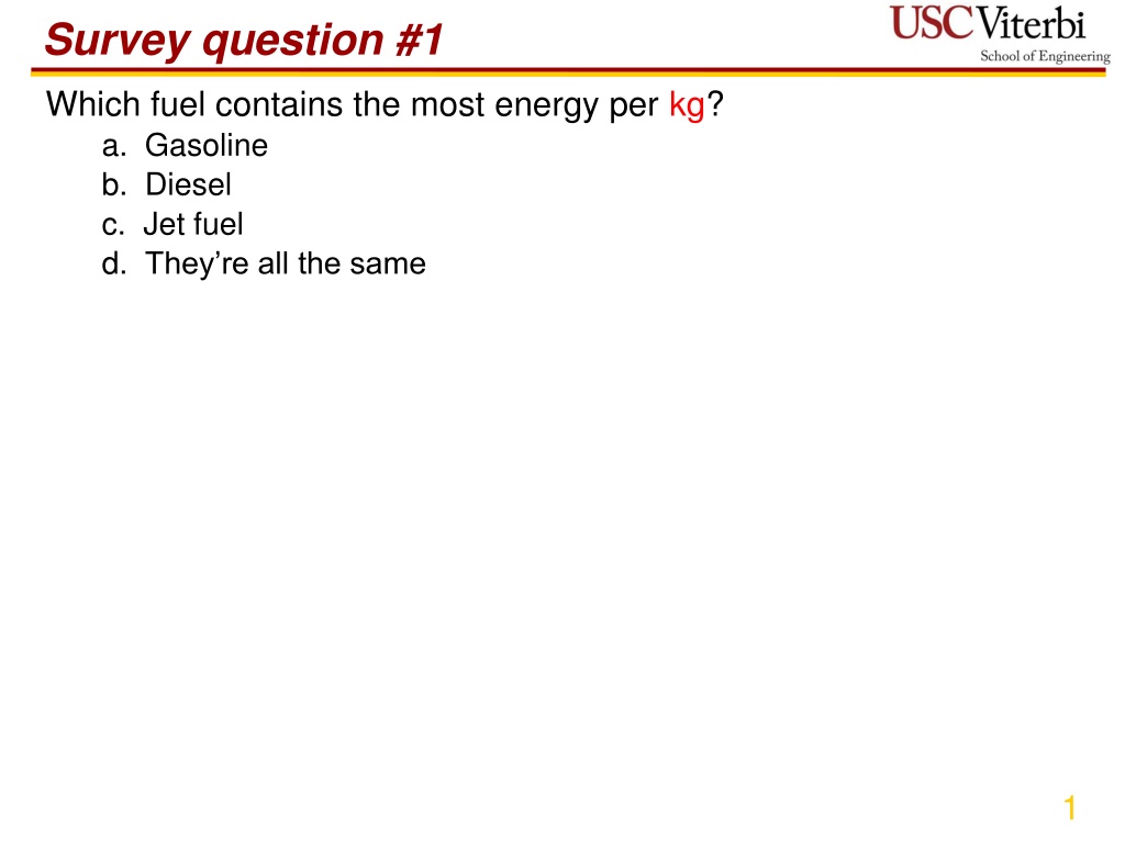survey question 1 n.w