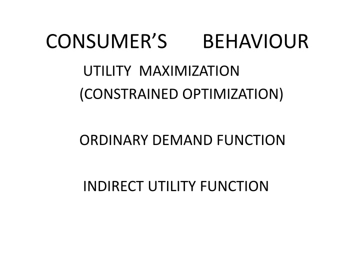 consumer s behaviour n.w