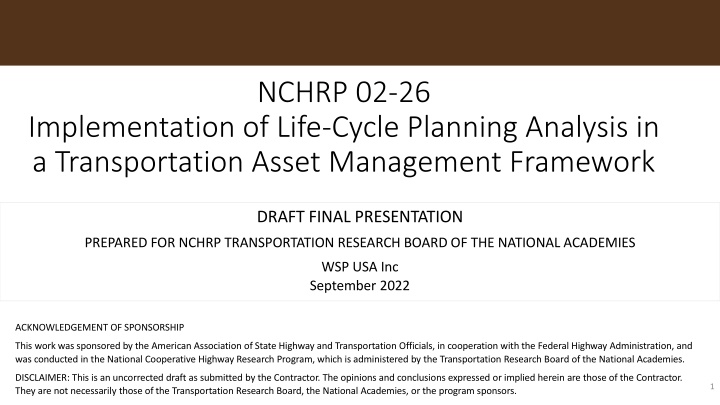 nchrp 02 26 n.w