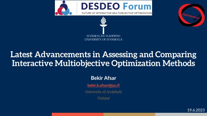 Latest Advancements in Interactive Multiobjective Optimization Methods