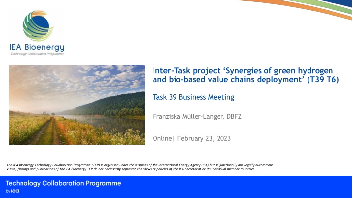 inter task project synergies of green hydrogen n.w