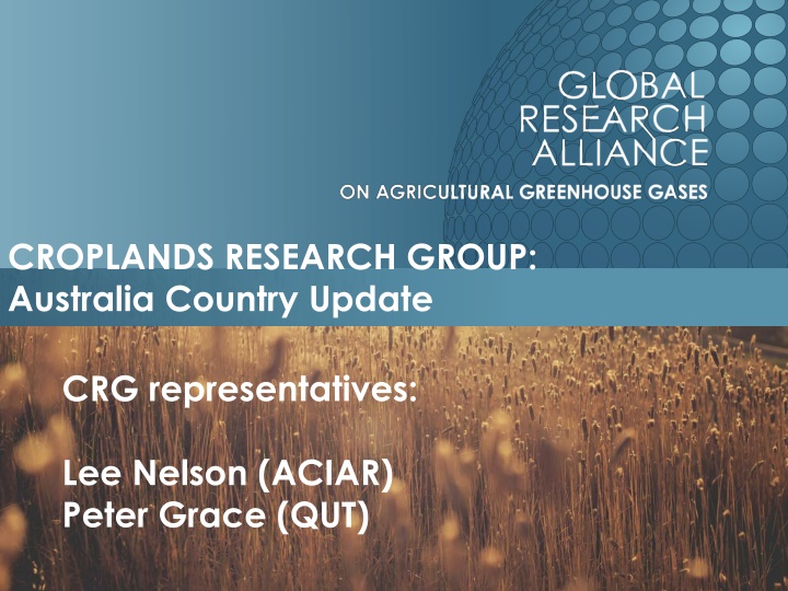 Australia Country Update: Soil Carbon Sequestration & Emission Reduction Efforts