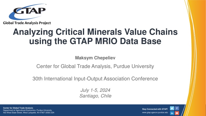 global trade analysis project analyzing critical n.w