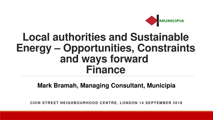local authorities and sustainable energy n.w