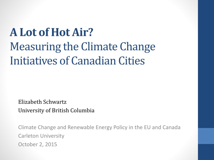 a lot of hot air measuring the climate change n.w