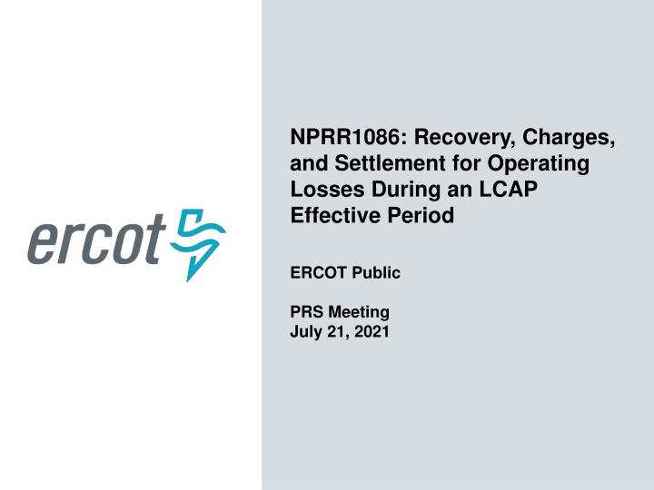 nprr1086 recovery charges and settlement n.w