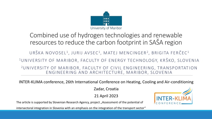 Utilizing Hydrogen Technologies and Renewable Resources for Carbon Footprint Reduction in SA Region