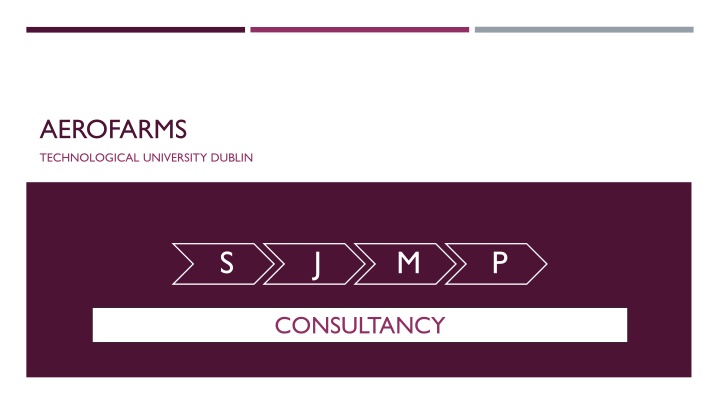 Aerofarms Technological University Dublin Consultancy