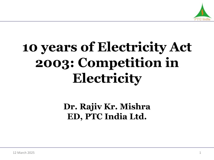 10 years of electricity act 2003 competition n.w