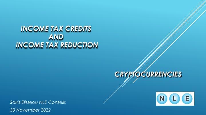 INCOME TAX CREDITS AND INCOME TAX REDUCTION