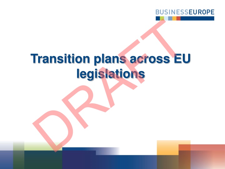 transition plans across eu legislations n.w