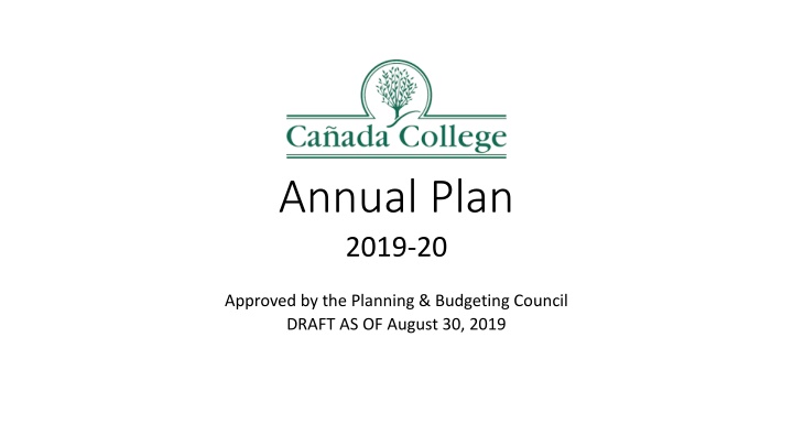 College Annual Plan - Strategic Focus Areas
