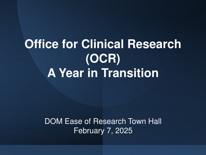 OCR Clinical Research Support Services: Empowering Investigators with Training and Consultations