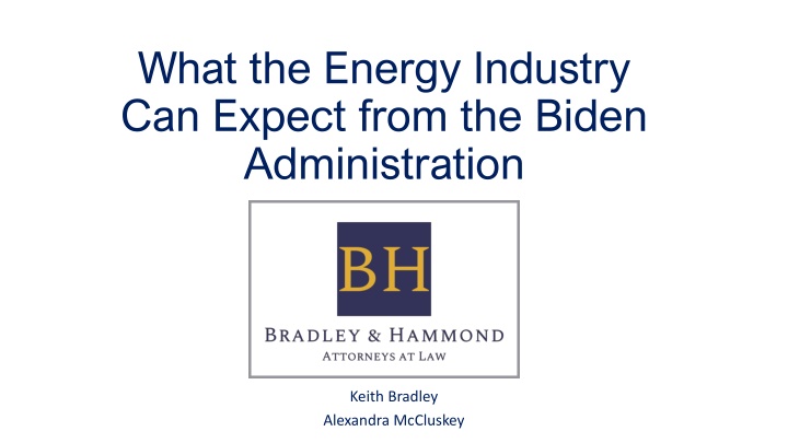 what the energy industry can expect from n.w
