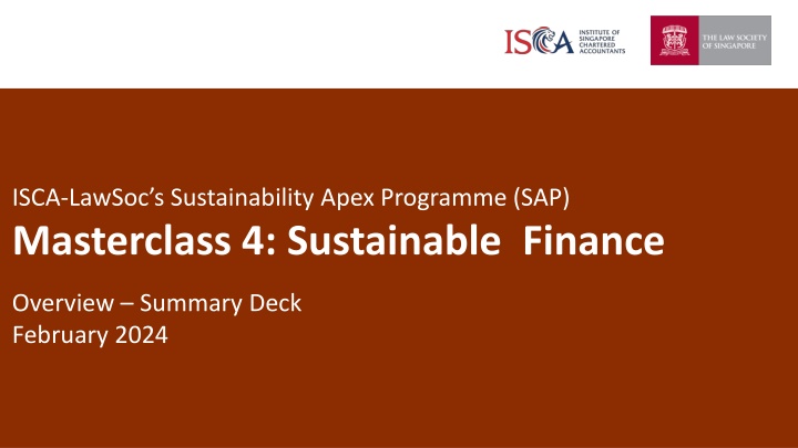 isca lawsoc s sustainability apex programme n.w