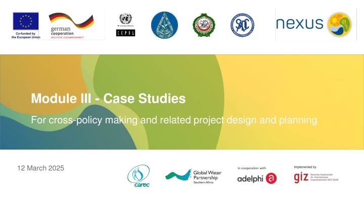 Case Studies for WEF-Nexus Coordination in Zambia