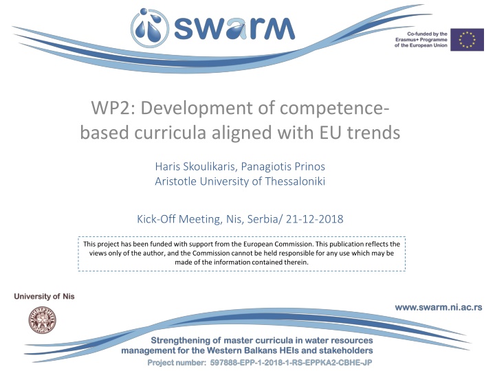 Development of Competence-Based Curricula Aligned with EU Trends - Aristotle University of Thessaloniki