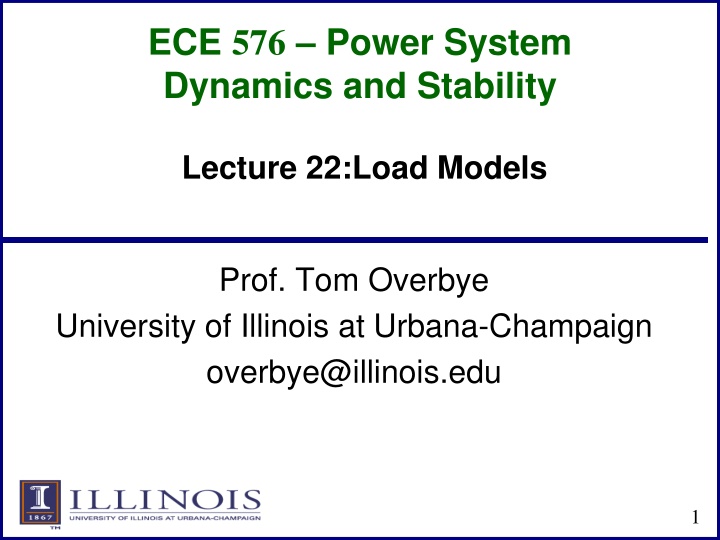 ece 576 power system dynamics and stability n.w