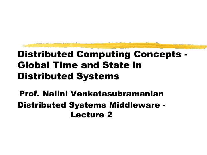distributed computing concepts global time n.w