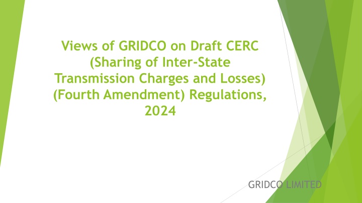 Views of GRIDCO on Draft CERC Regulations 2024