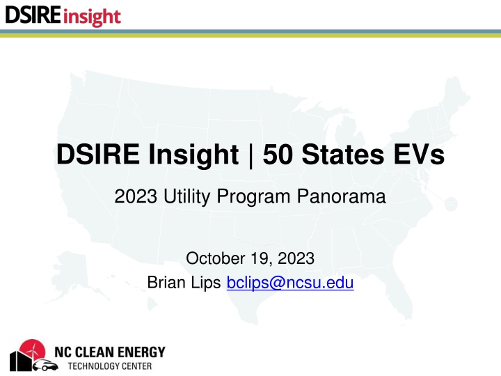 DSIRE Insight | 50 States EVs 2023 Utility Program Panorama