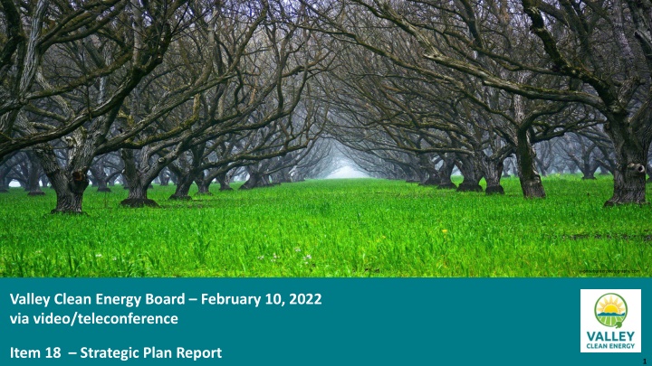 Valley Clean Energy Board Meeting - Strategic Plan Update