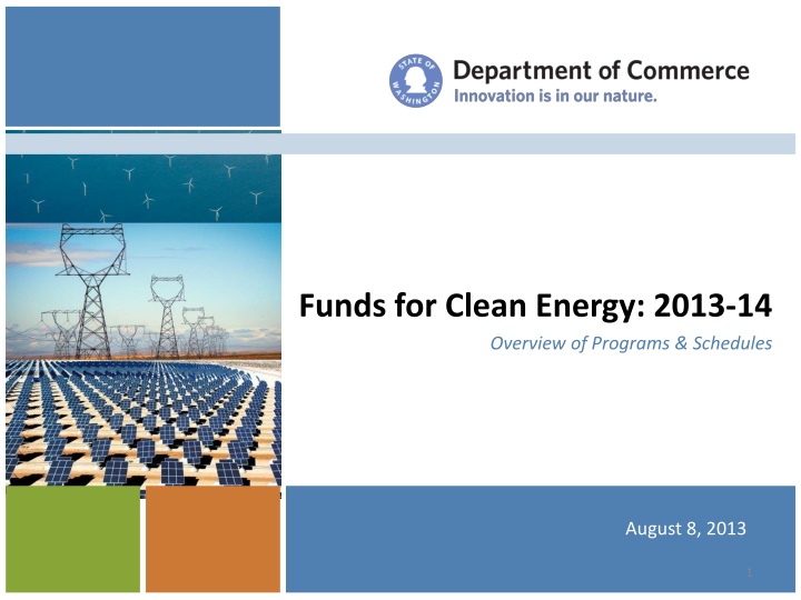 funds for clean energy 2013 14 overview n.w