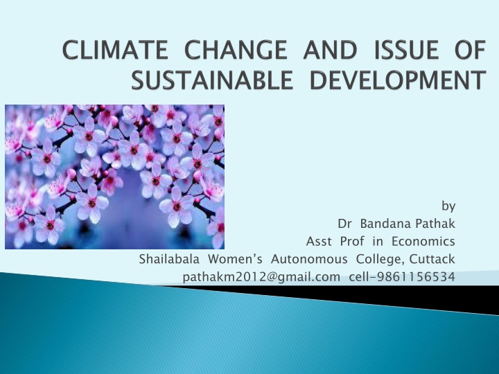 Sustainable Development and Climate Change - Integrative Approach and Future Generations